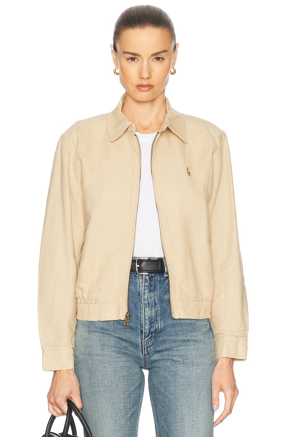 Image 1 of Polo Ralph Lauren Windbreaker Jacket in Tan