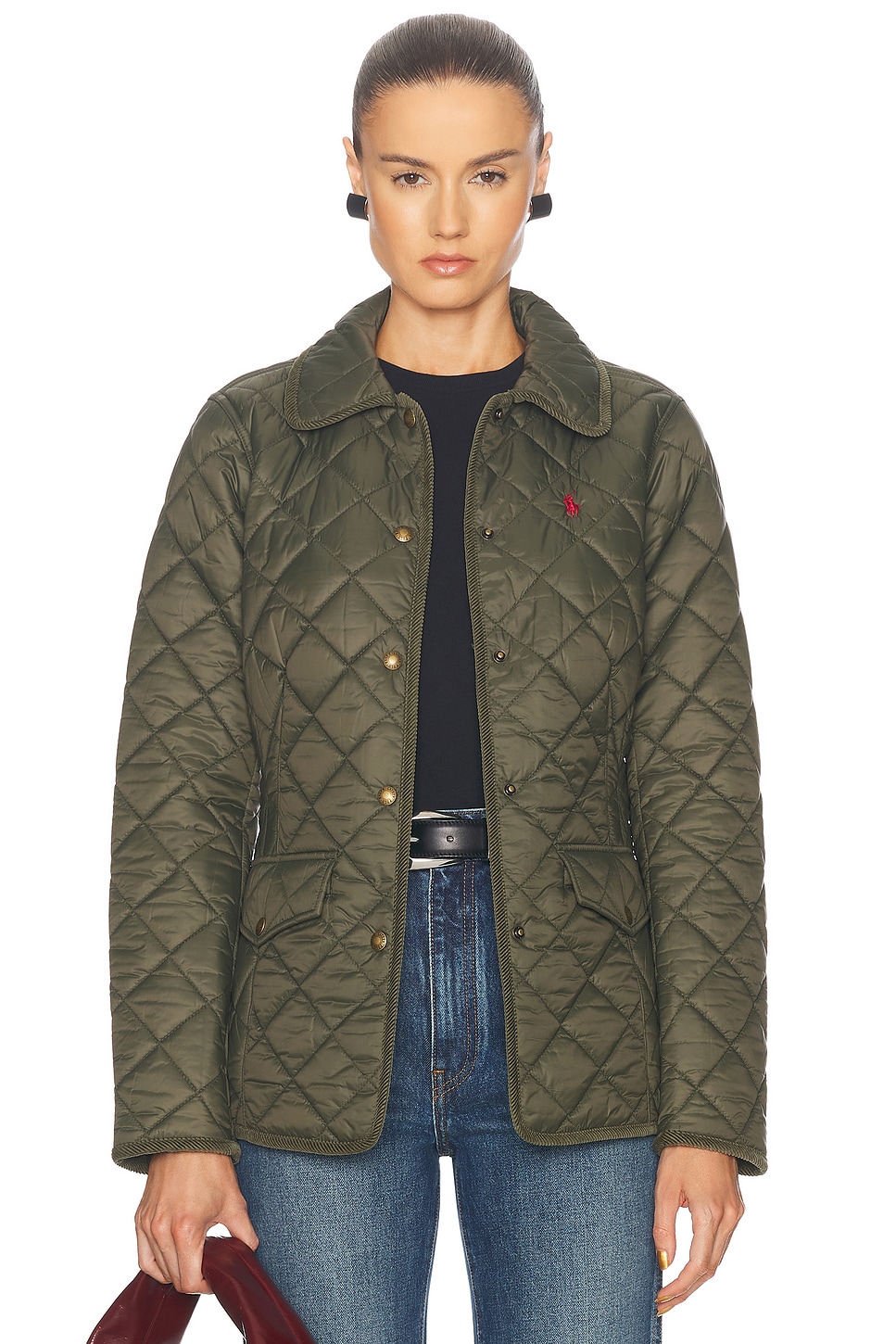 Image 1 of Polo Ralph Lauren Quilted Jacket in Ranger Green