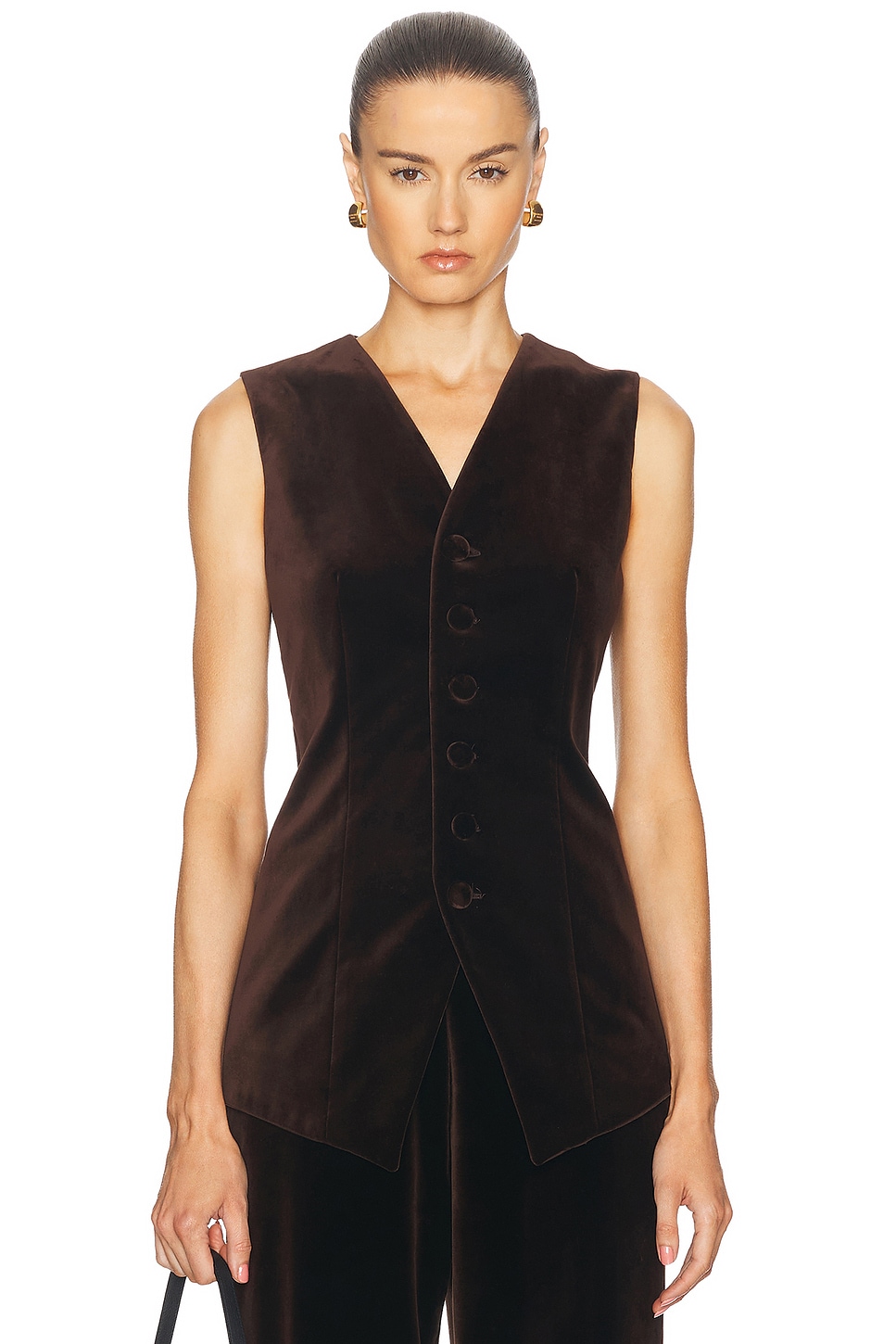 Shop Polo Ralph Lauren Tailored Vest In Circuit Brown