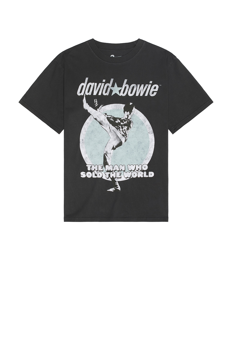 Shop Philcos David Bowie The Man Who Sold The World Boxy Tee In Black Pigment