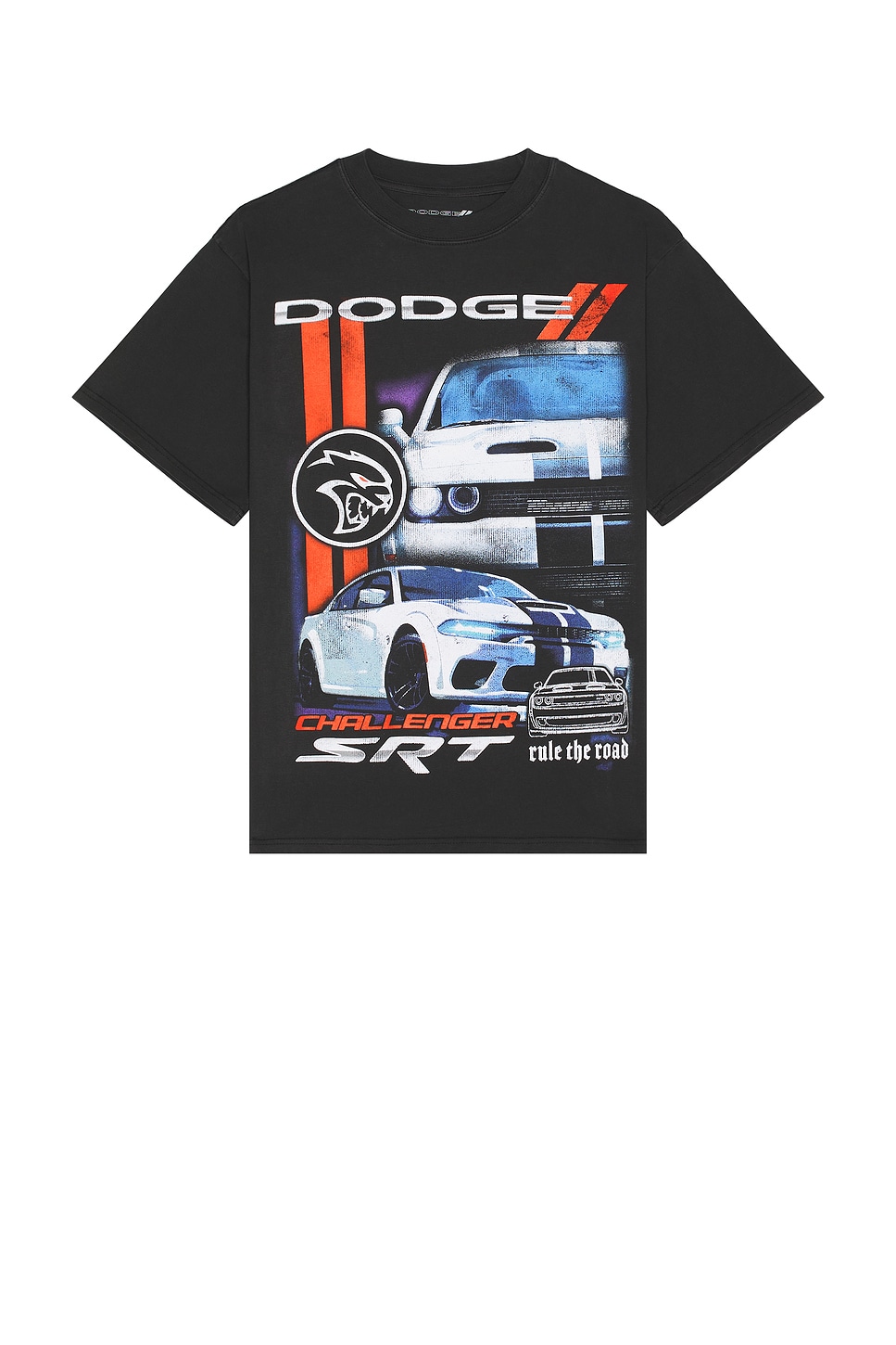 Dodge Rule Of The Road Boxy Tee in Black