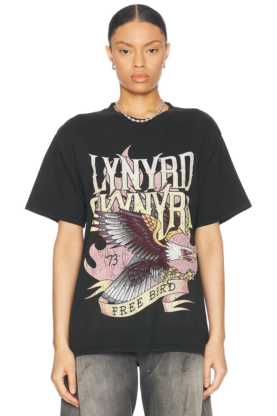 Lynyrd Skynyrd Free Bird Boxy Tee in Black