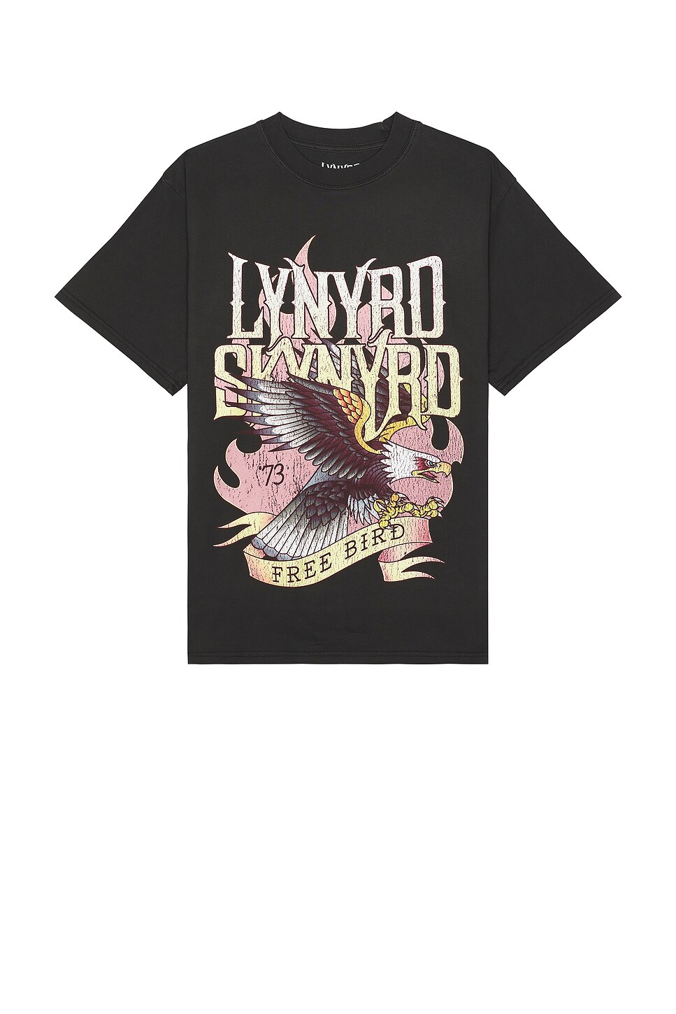 Philcos Lynyrd Skynyrd Free Bird Boxy Tee In Black Pigment