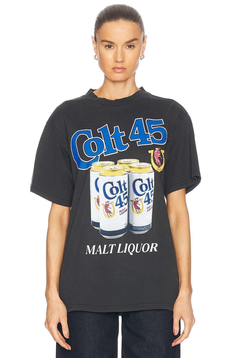 Colt 45 Malt Liquor Boxy Tee in Black