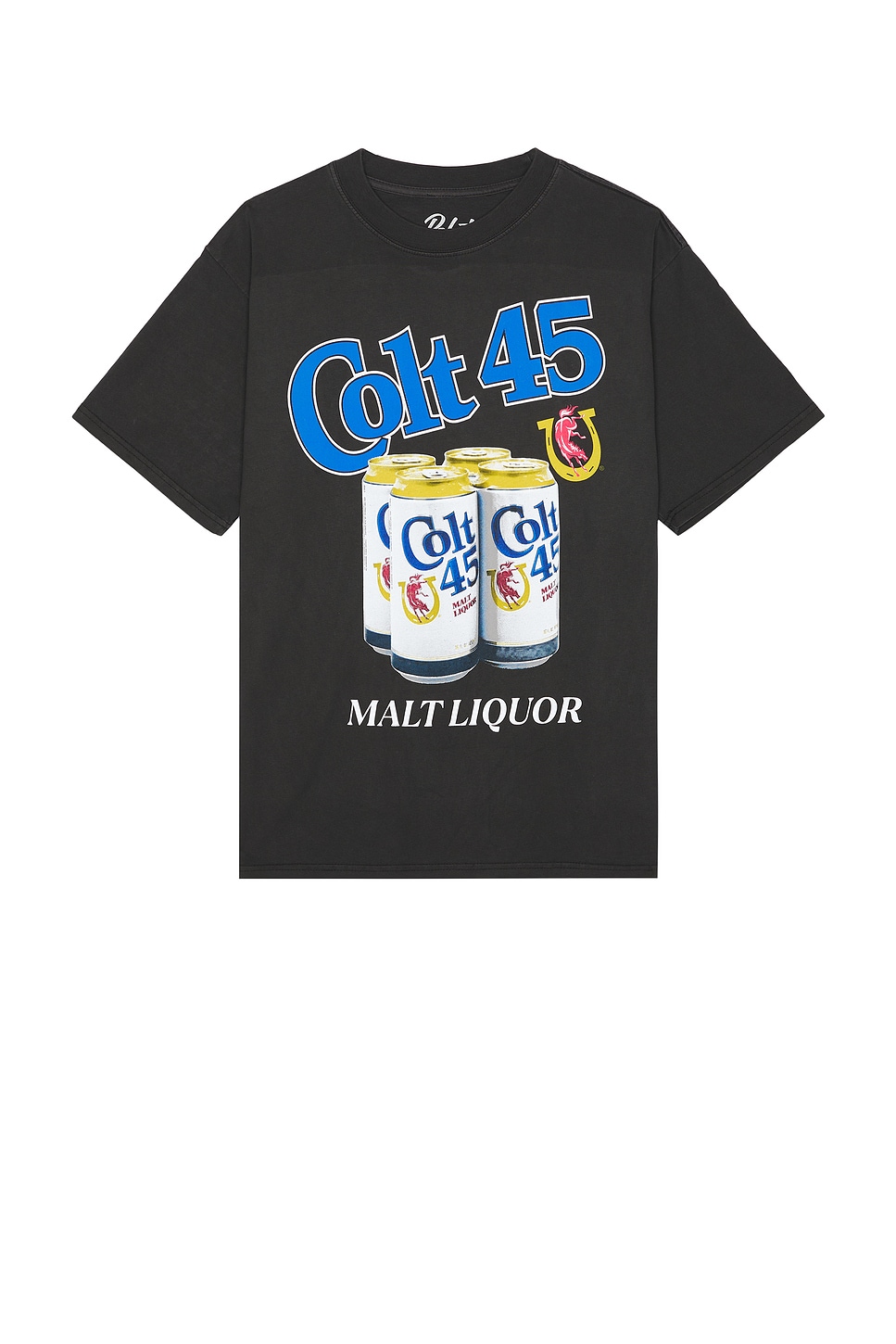 Philcos Colt 45 Malt Liquor Boxy Tee In Black Pigment