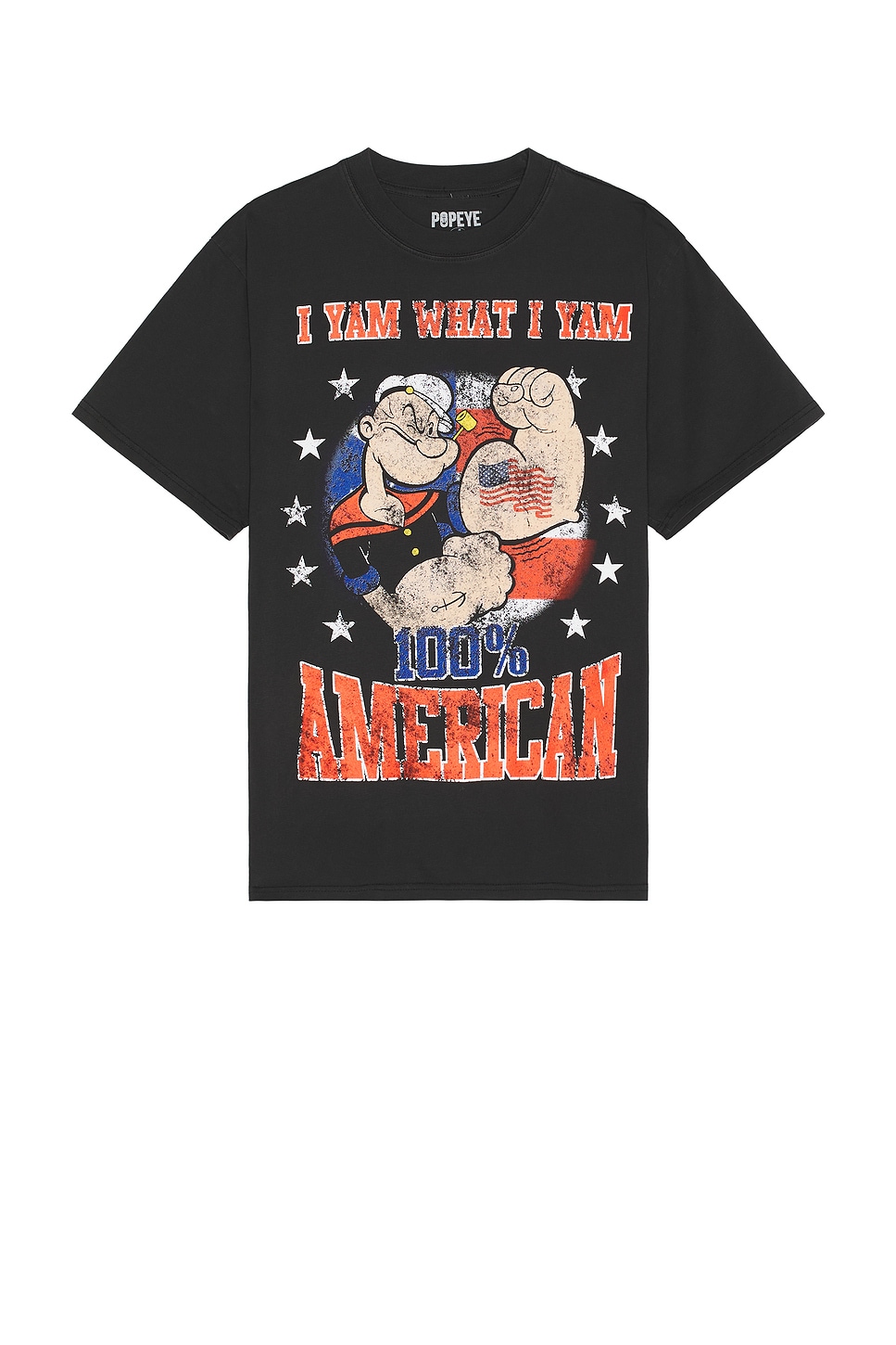 Image 1 of Philcos Popeye 100% American Boxy Tee in Black Pigment