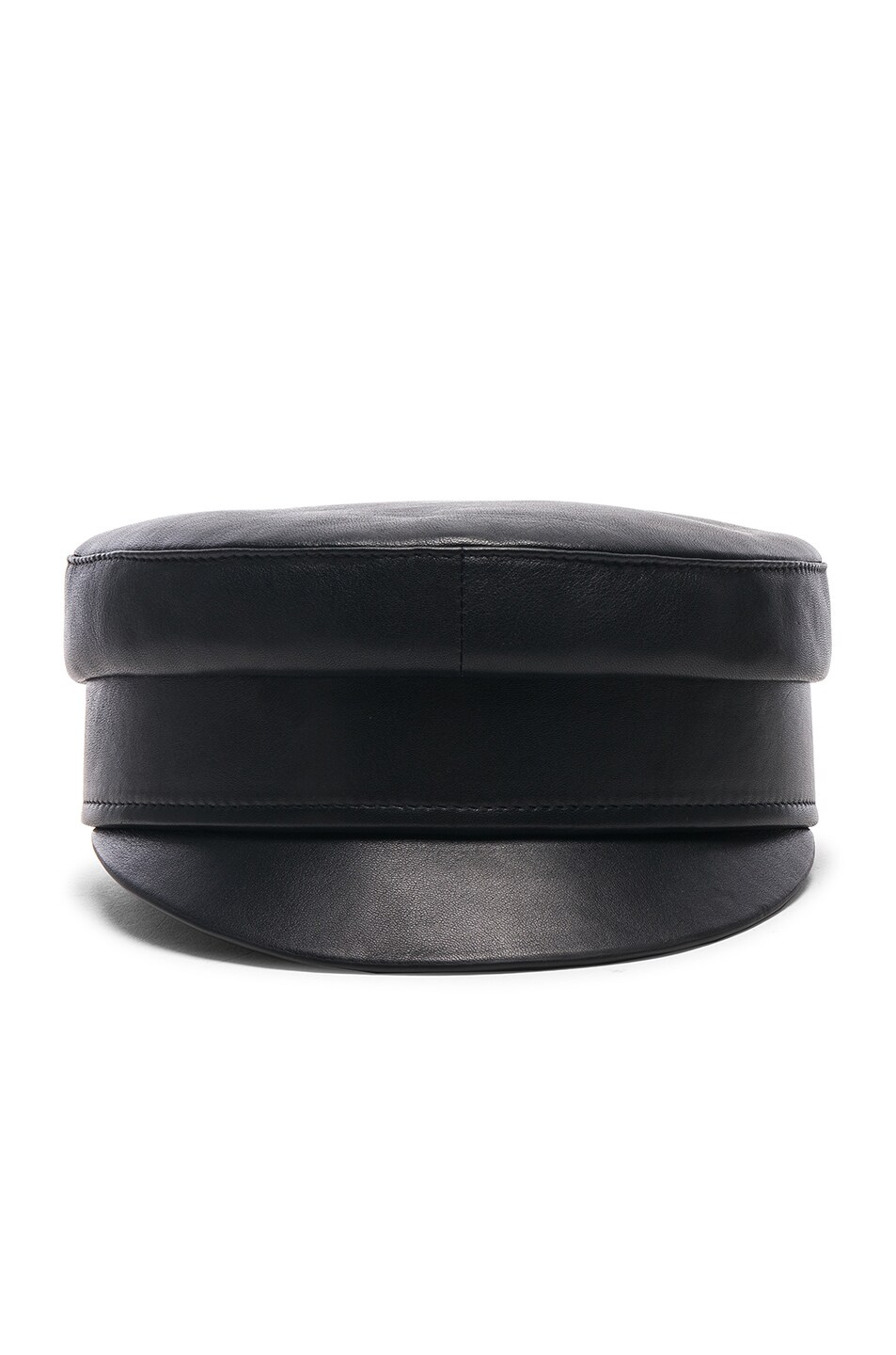 Image 1 of Palmer Girls x Miss Sixty Leather Cap in Black