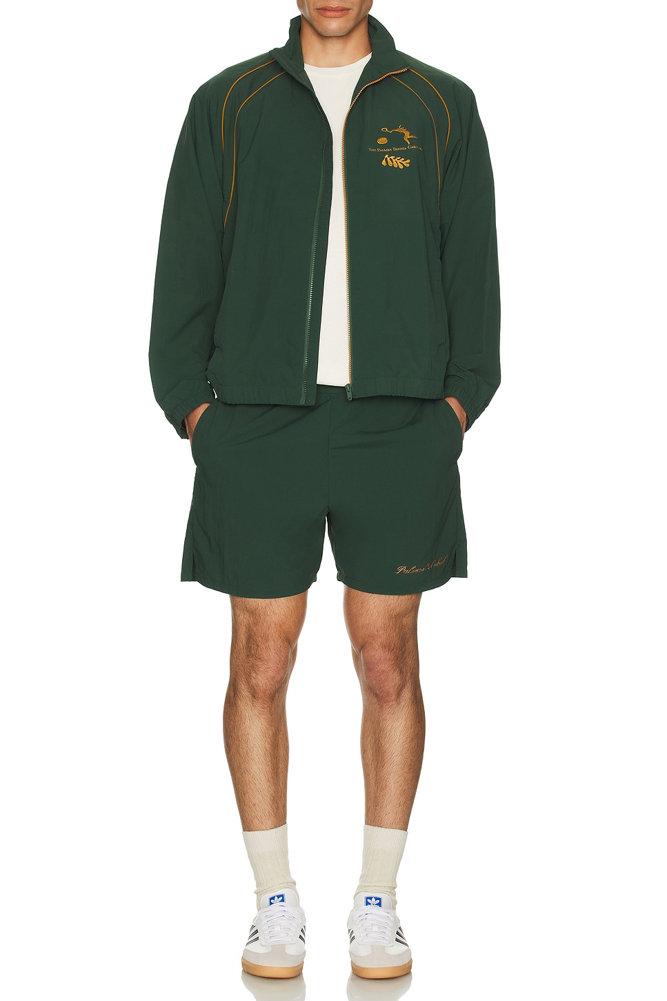 Image 1 of Palmes Tennis Shorts in Dark Green