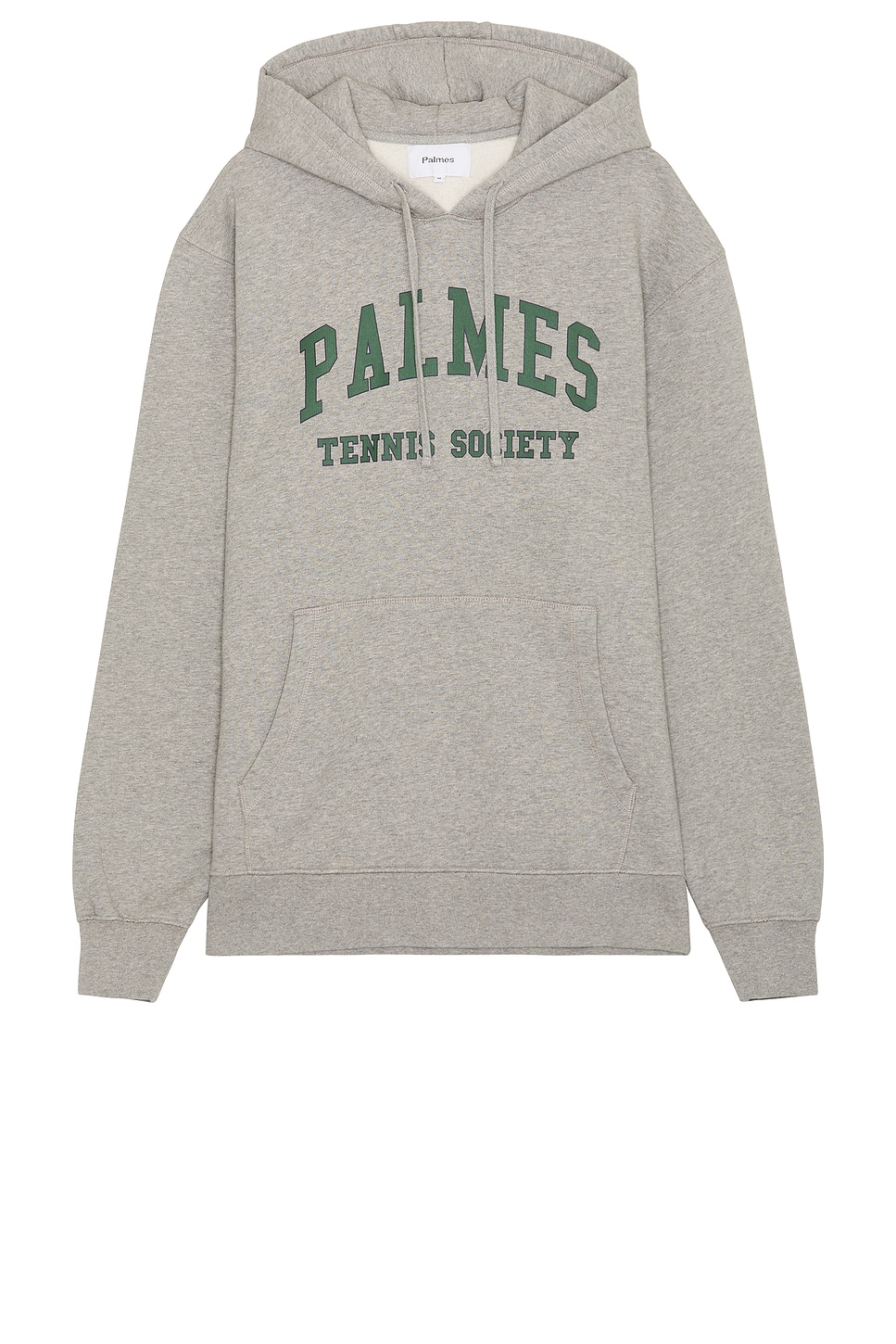 Image 1 of Palmes Mats Hooded Sweatshirt in Grey Melange & Green