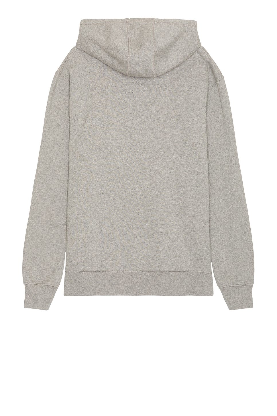 Shop Palmes Mats Hooded Sweatshirt In Grey Melange & Green