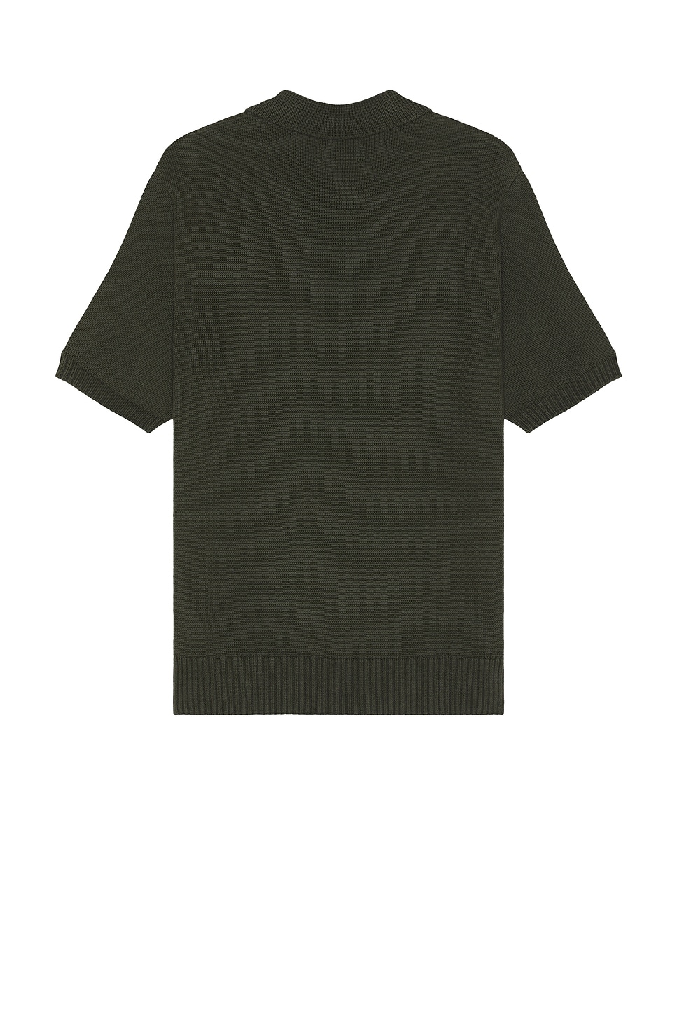 Shop Palmes Marco Knit Polo Shirt In Olive