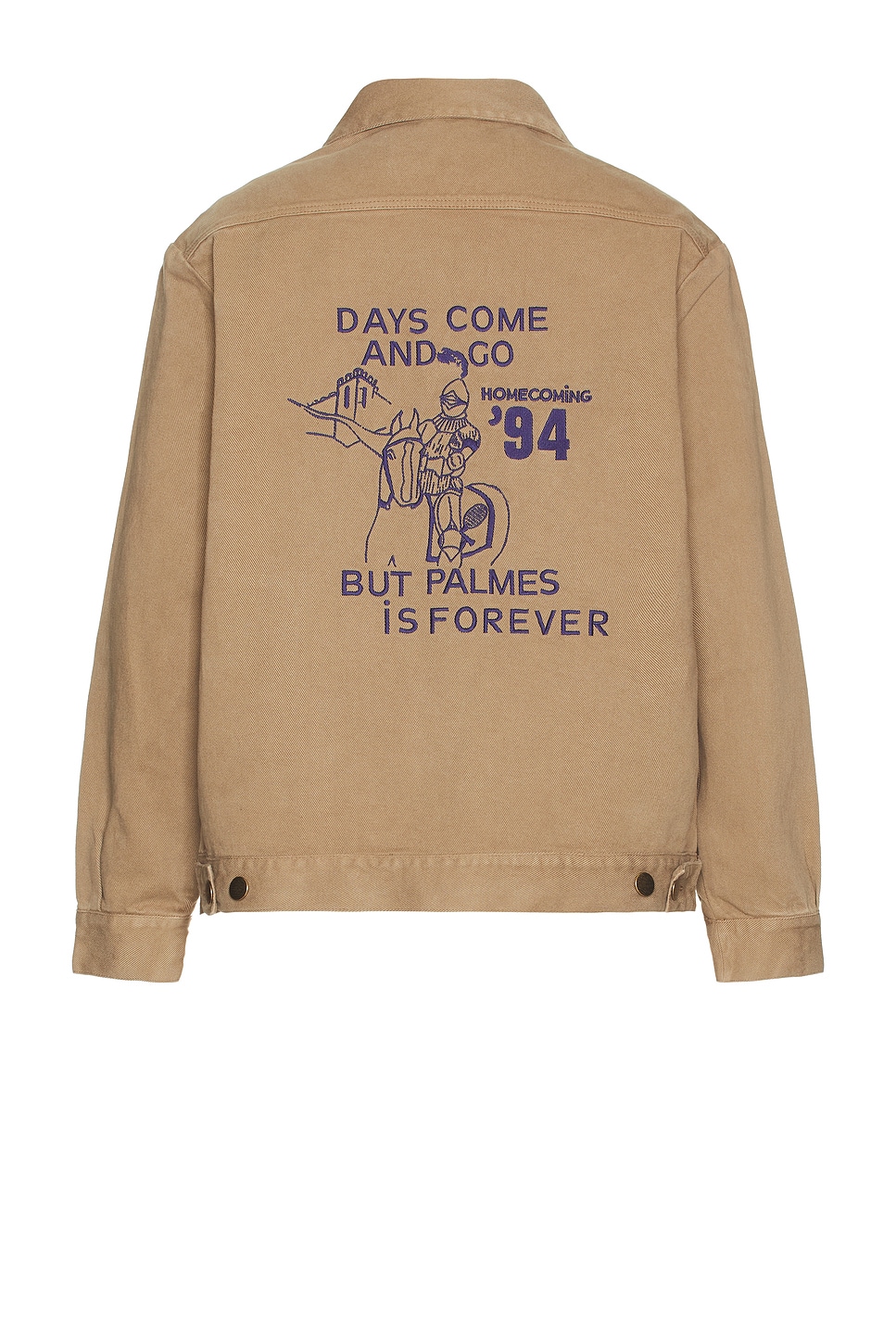 Image 1 of Palmes Forever Zip Jacket in Fossil