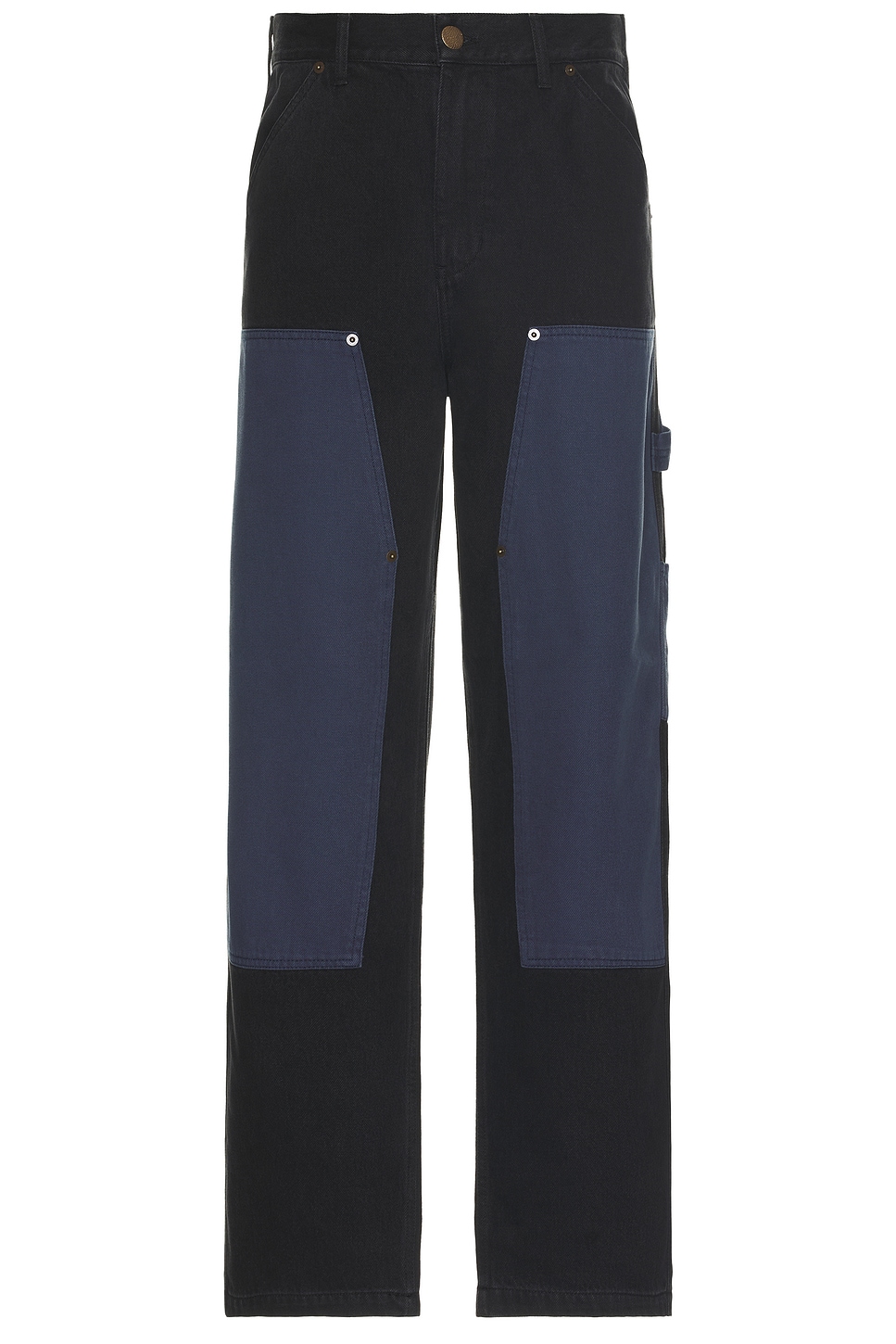 Image 1 of Palmes Smash Double Trousers in Black Denim