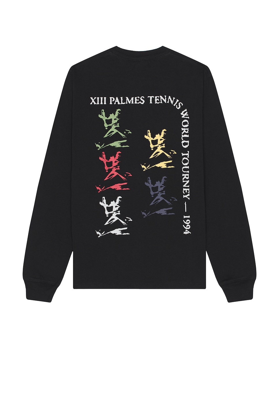 Image 1 of Palmes Long-Sleeved T-Shirt in Black