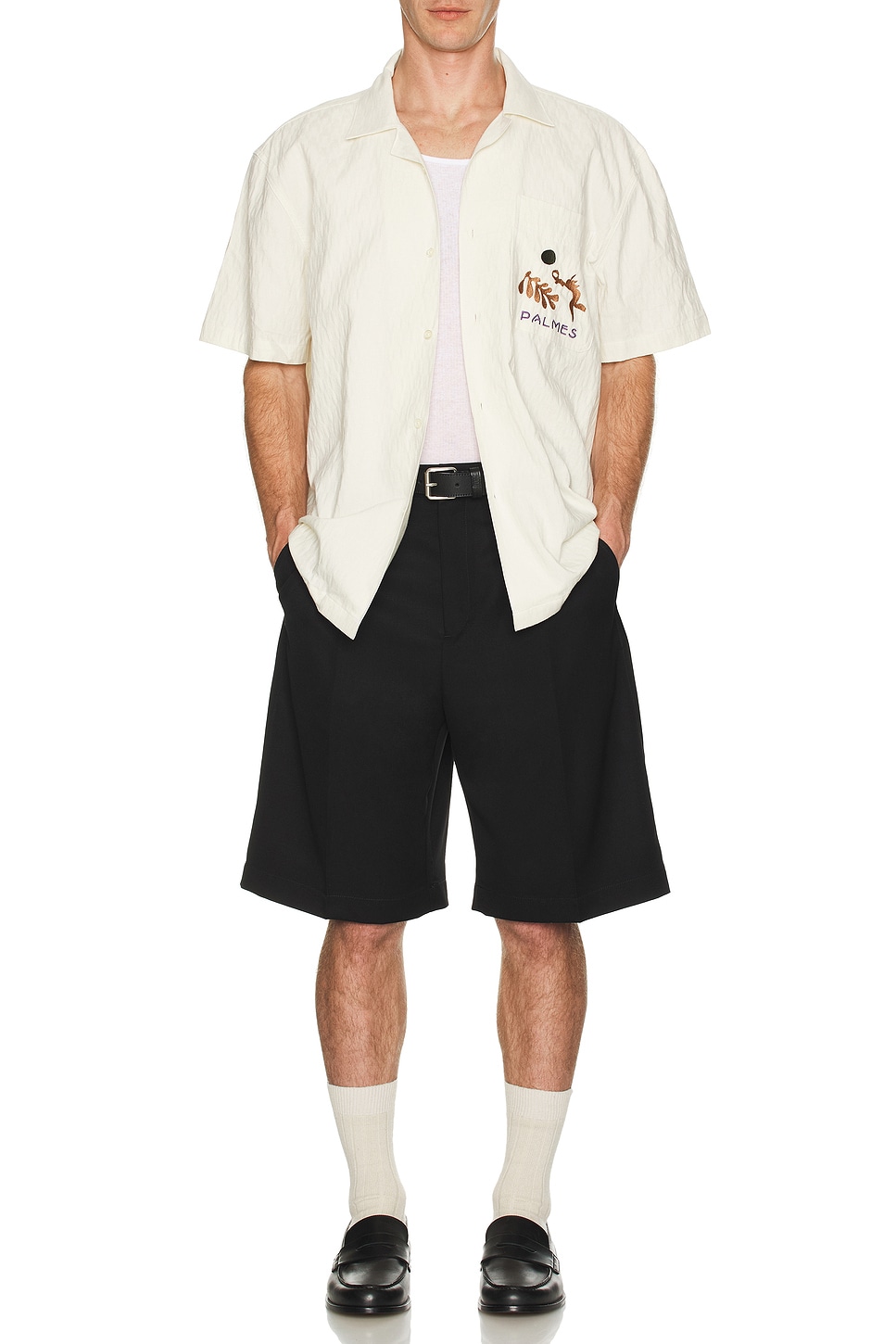 Image 1 of Palmes Short-Sleeved Shirt in Off-White