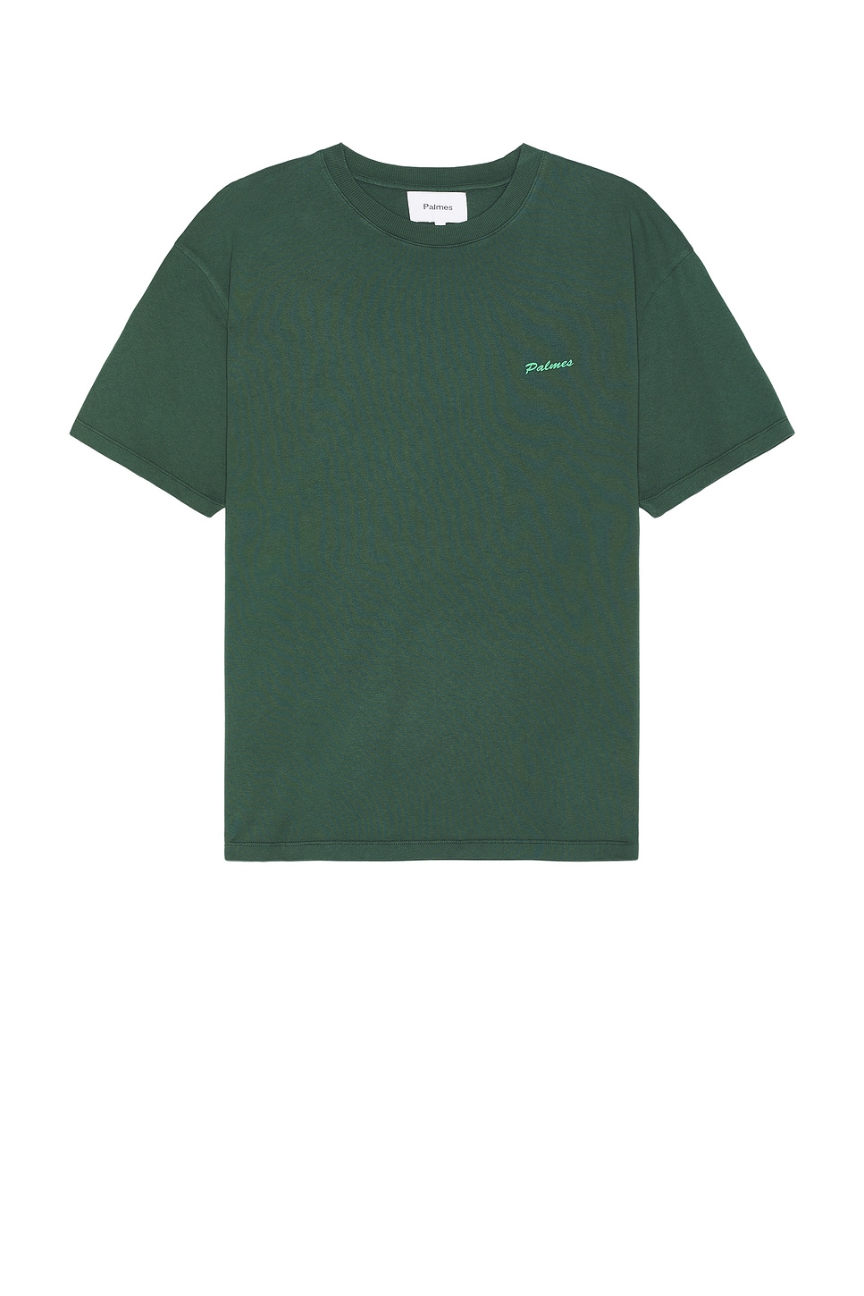 Image 1 of Palmes Dyed T Shirt in Dark Green