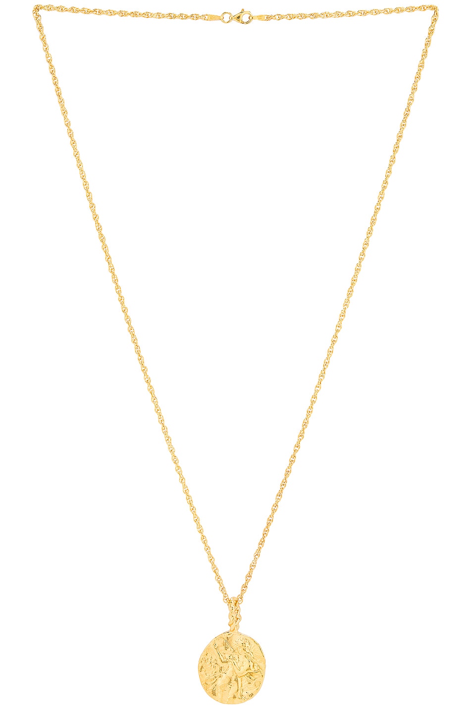 Image 1 of Pamela Card Last Lyre Necklace in Gold