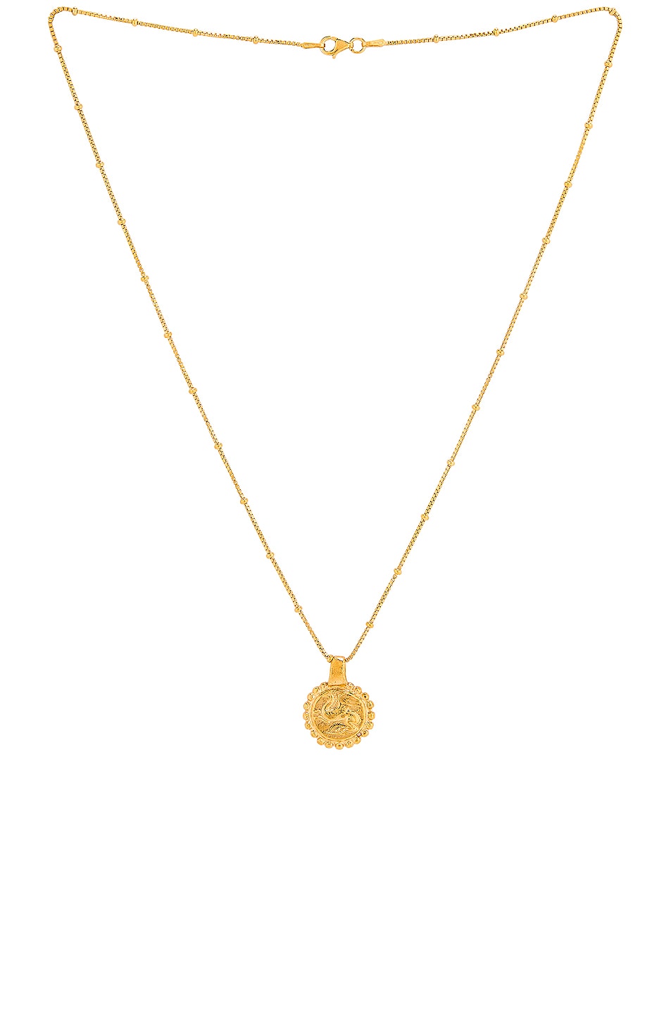 Image 1 of Pamela Card Heavenly Flight Amulet Necklace in Gold