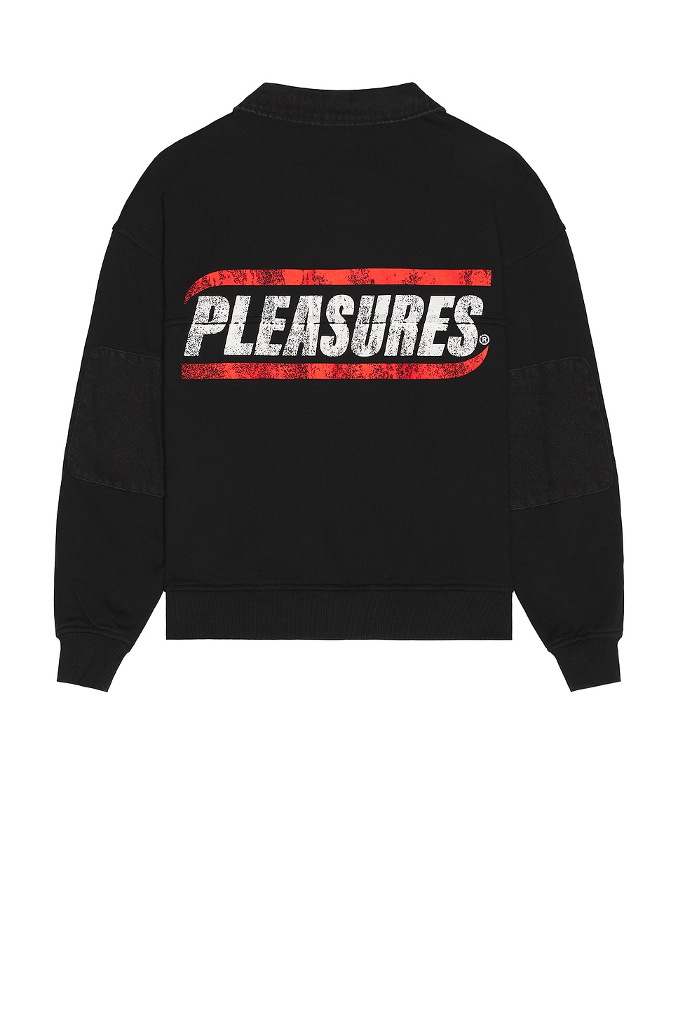 Image 1 of Pleasures Gentle Polo Sweatshirt in Black