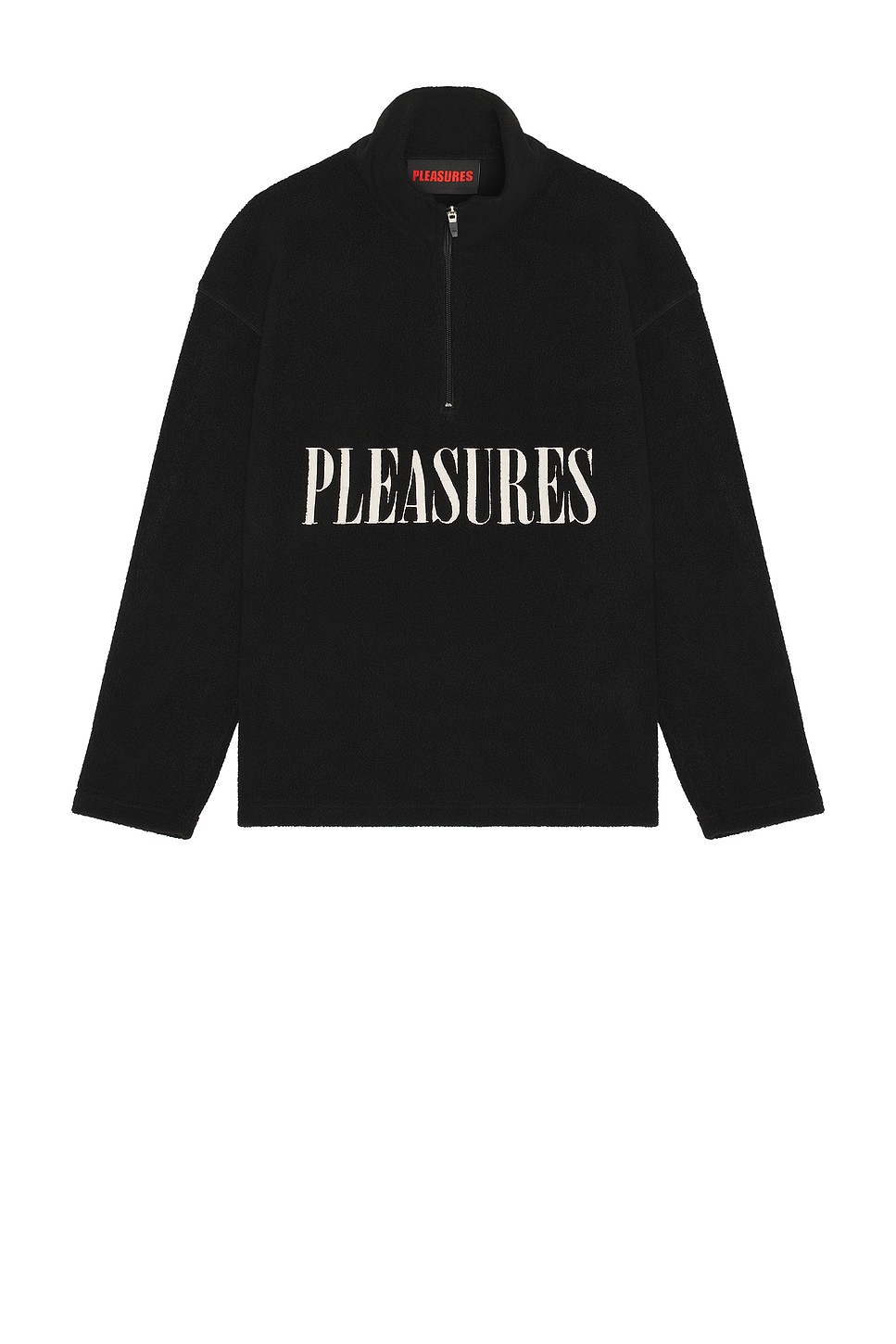 Image 1 of Pleasures Onyx Half Zip Polar Fleece in Black