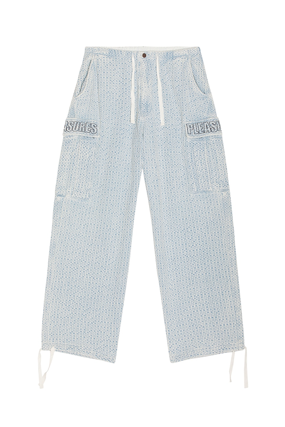 Image 1 of Pleasures Knitted Indigo Cargo Pants in Indigo
