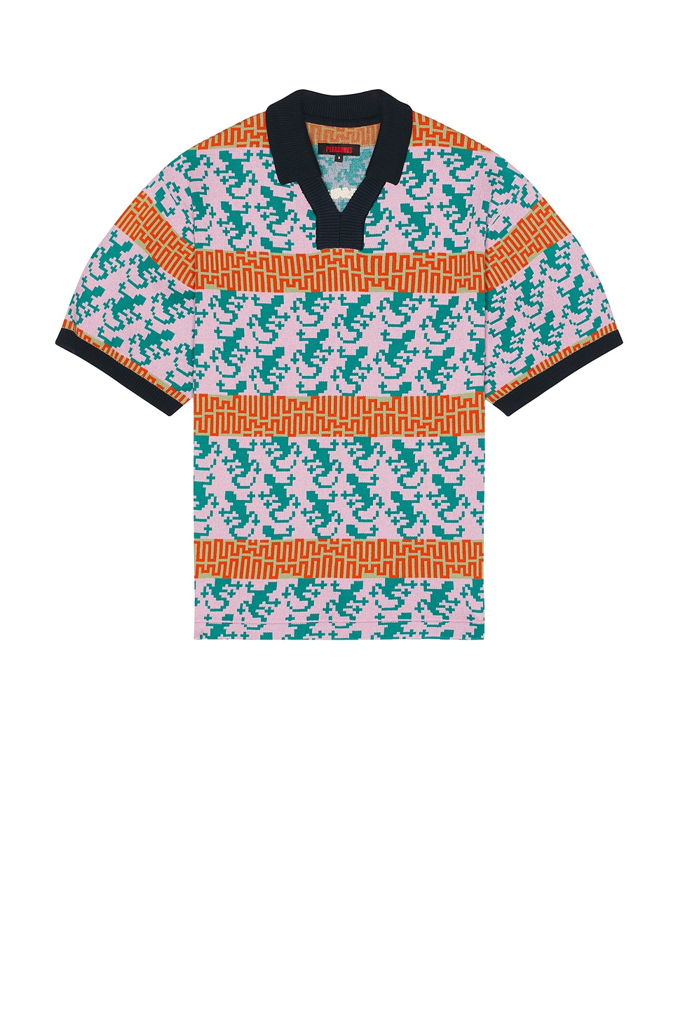Image 1 of Pleasures Gecko Jacquard Polo in Multi