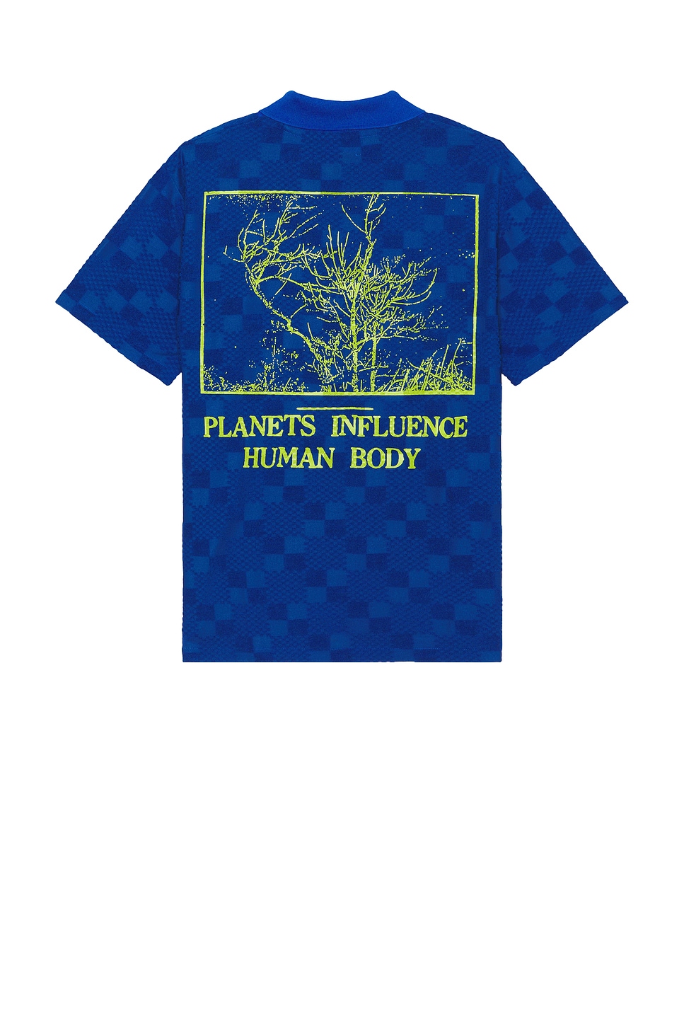 Image 1 of Pleasures Planets Polo in Blue
