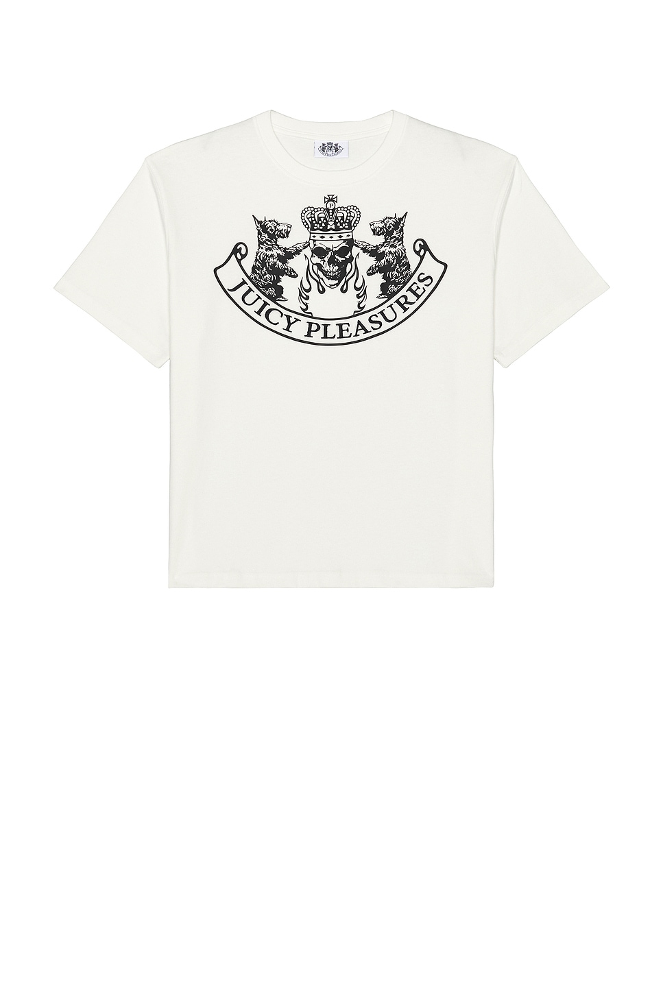 Image 1 of Pleasures Skull Crest Heavyweight Shirt in White
