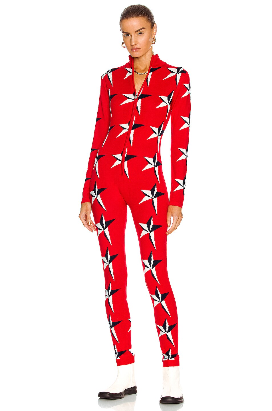 Image 1 of Perfect Moment Star II Jumpsuit in Red