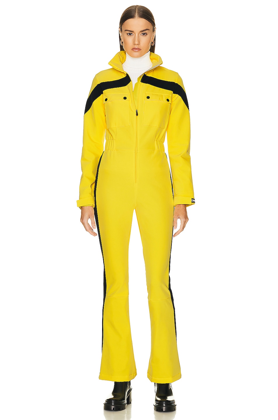 Image 1 of Perfect Moment Blanche Jumpsuit in Butter Yellow