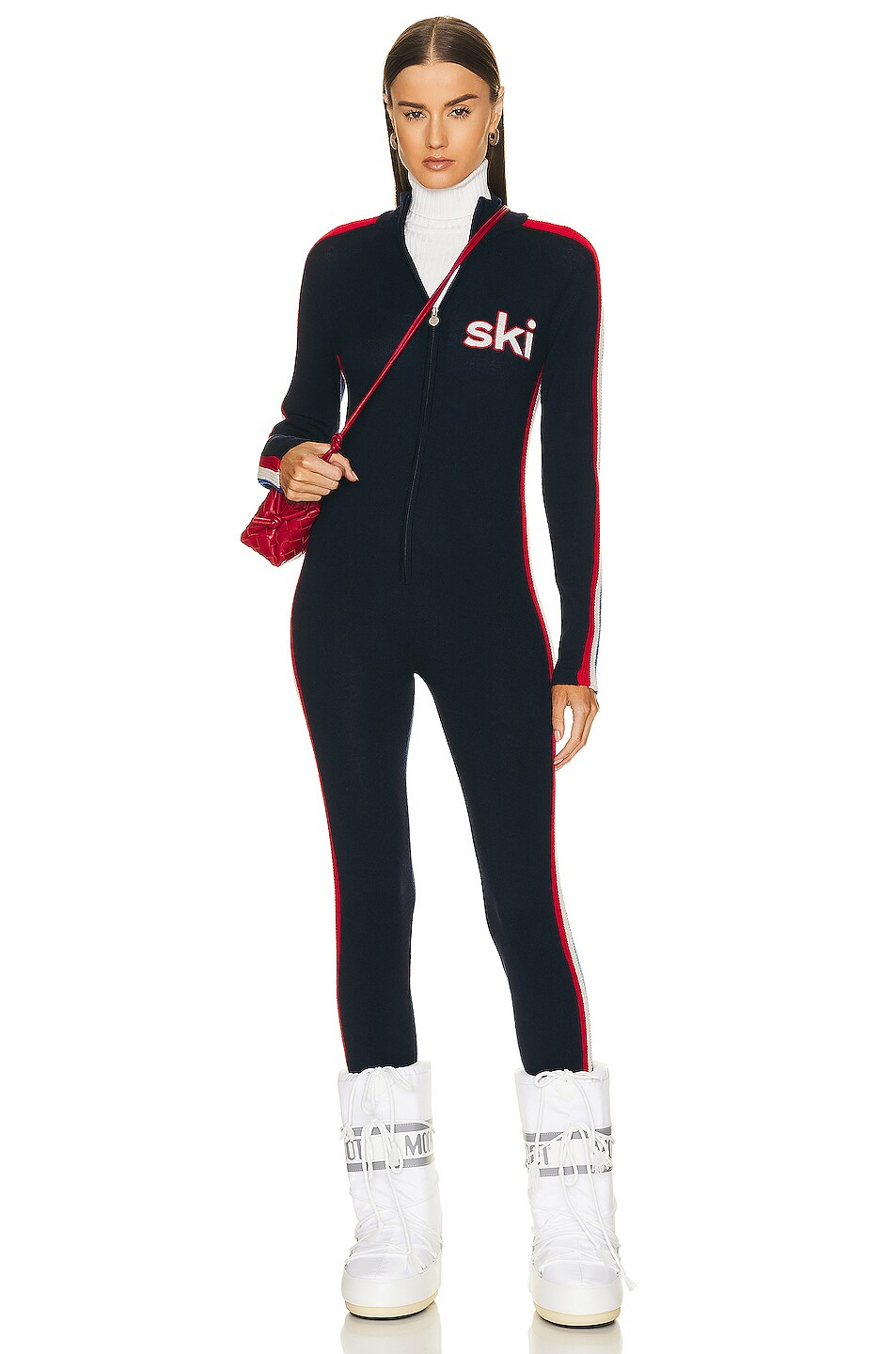 Image 1 of Perfect Moment Ski Team Jumpsuit in Navy