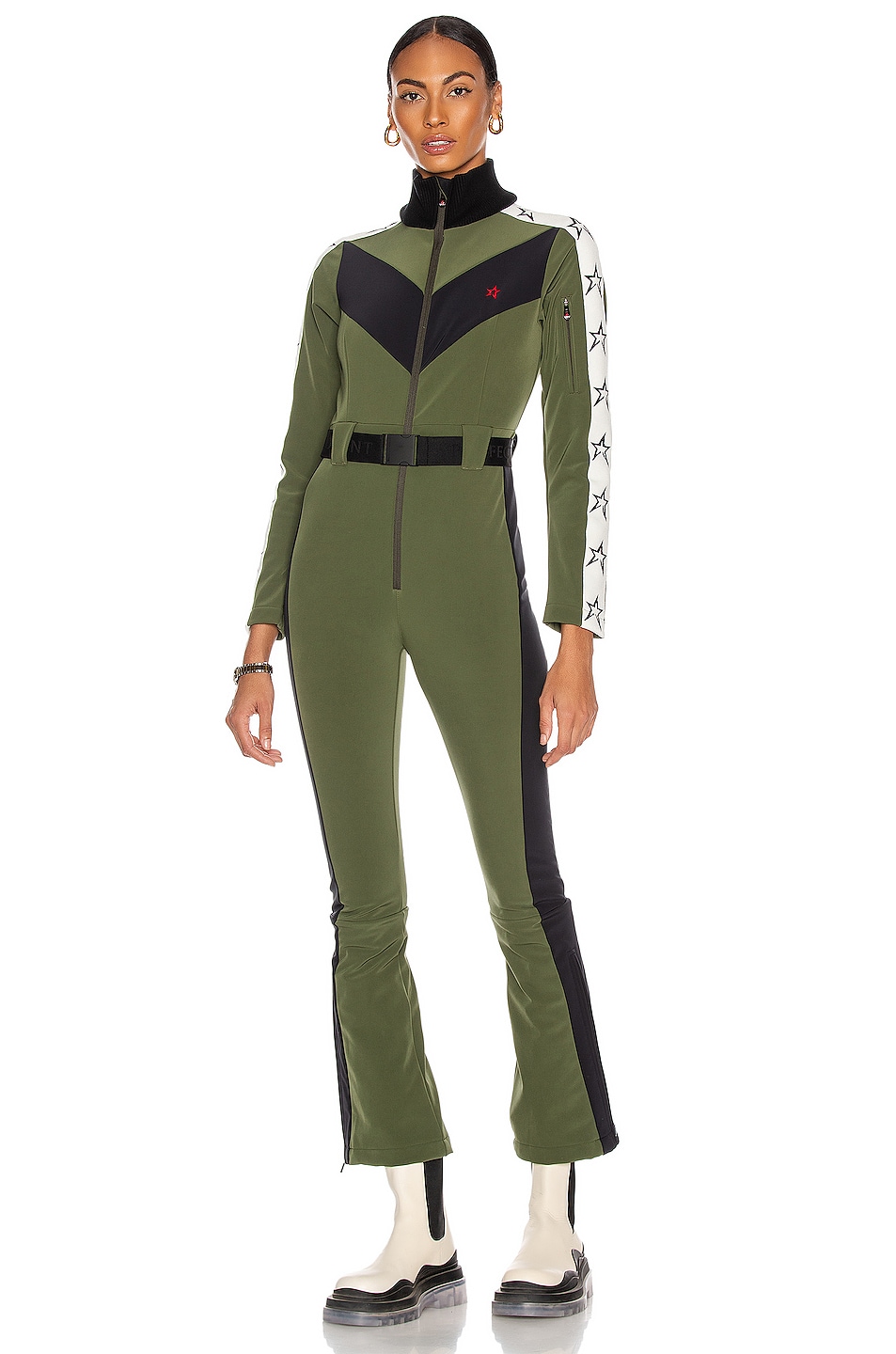 Image 1 of Perfect Moment Ryder Jumpsuit in Dark Green
