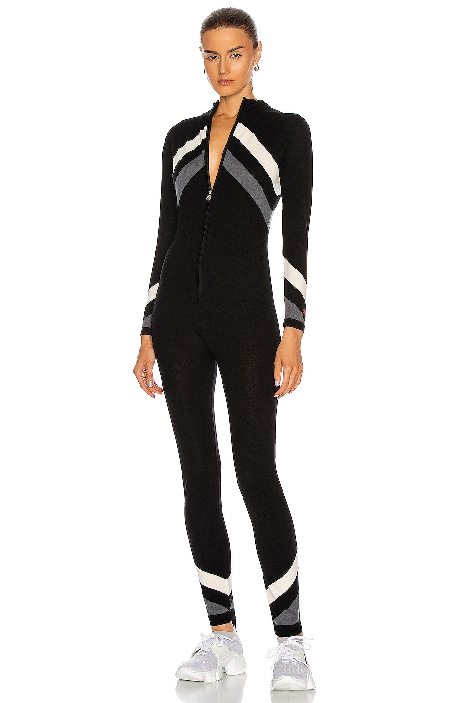 Image 1 of Perfect Moment Chevron Jumpsuit in Black