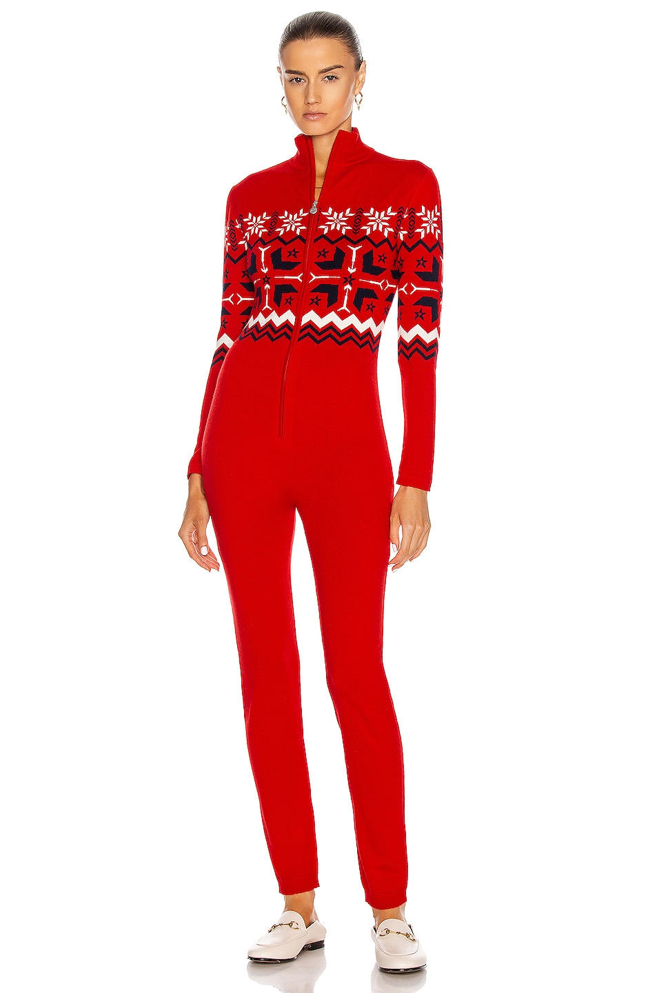 Image 1 of Perfect Moment Nordic Jumpsuit in Red