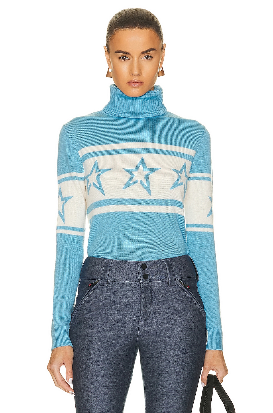 Image 1 of Perfect Moment Chopper Sweater in Sky Blue