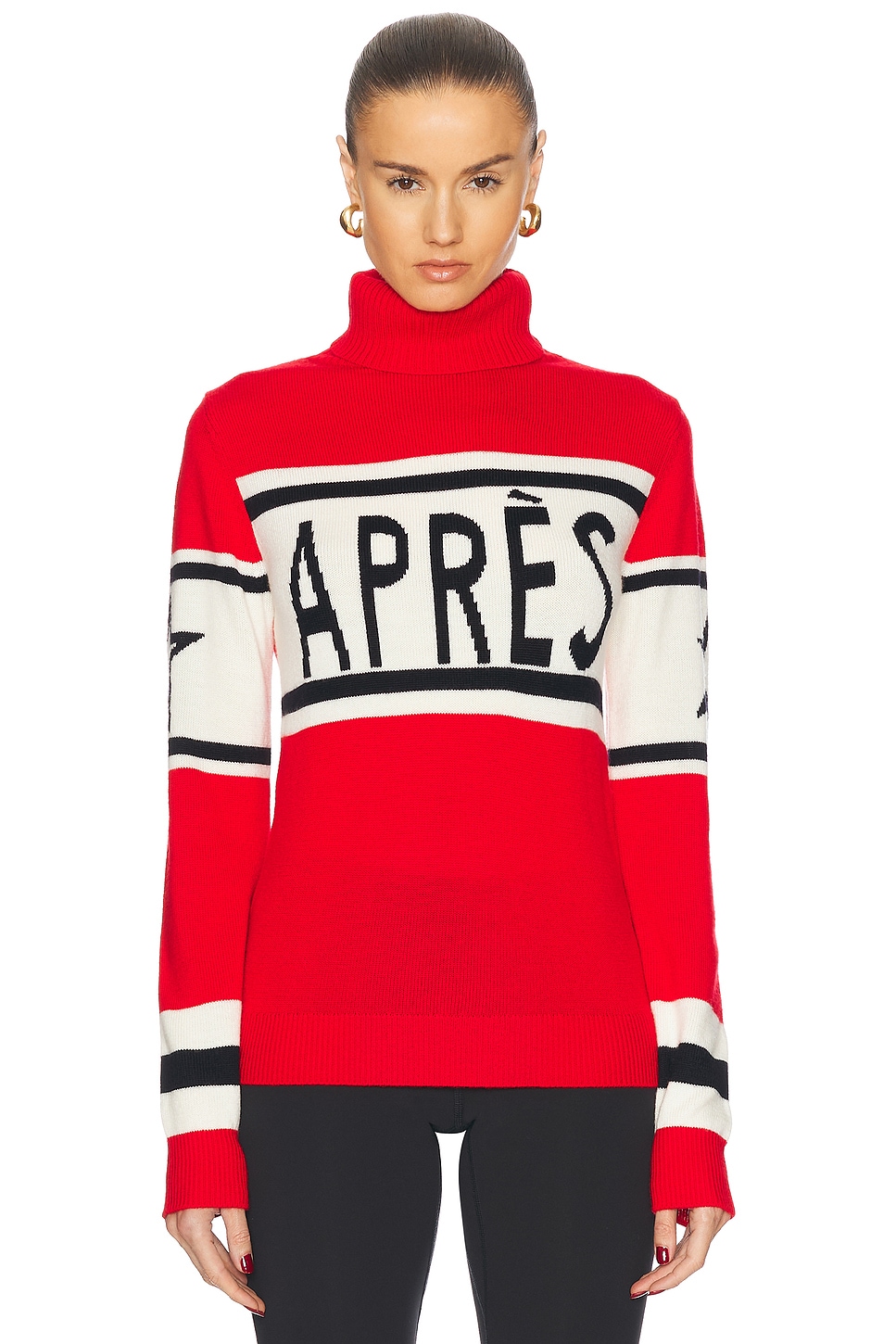 Image 1 of Perfect Moment Apres Sweater in Red