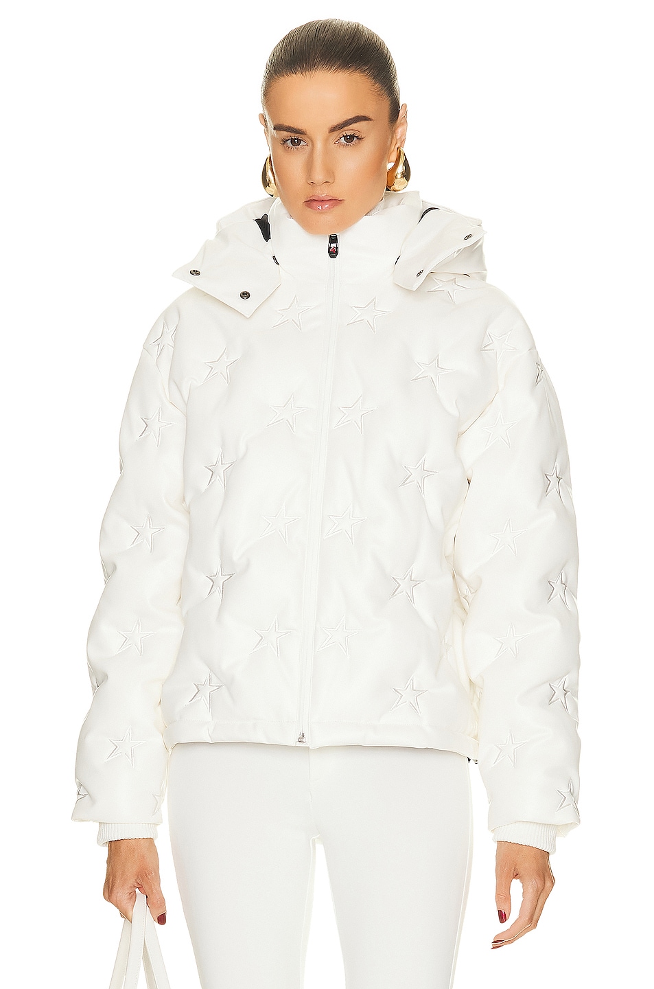 Image 1 of Perfect Moment Supernova Duvet Jacket in Snow White