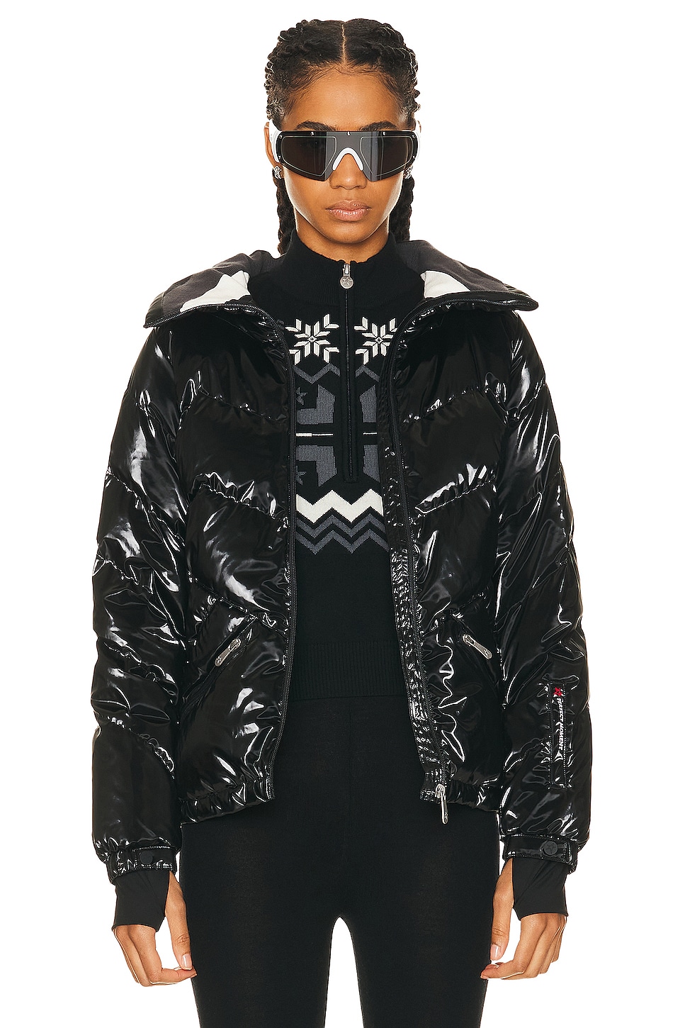 Ski Duvet Jacket in Black