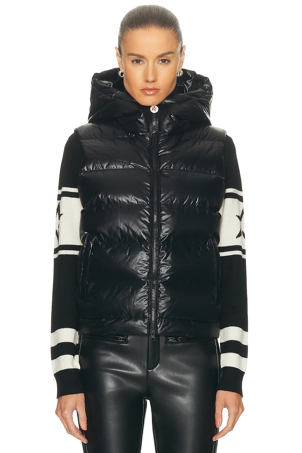 Image 1 of Perfect Moment Polar Flare Gilet in Black