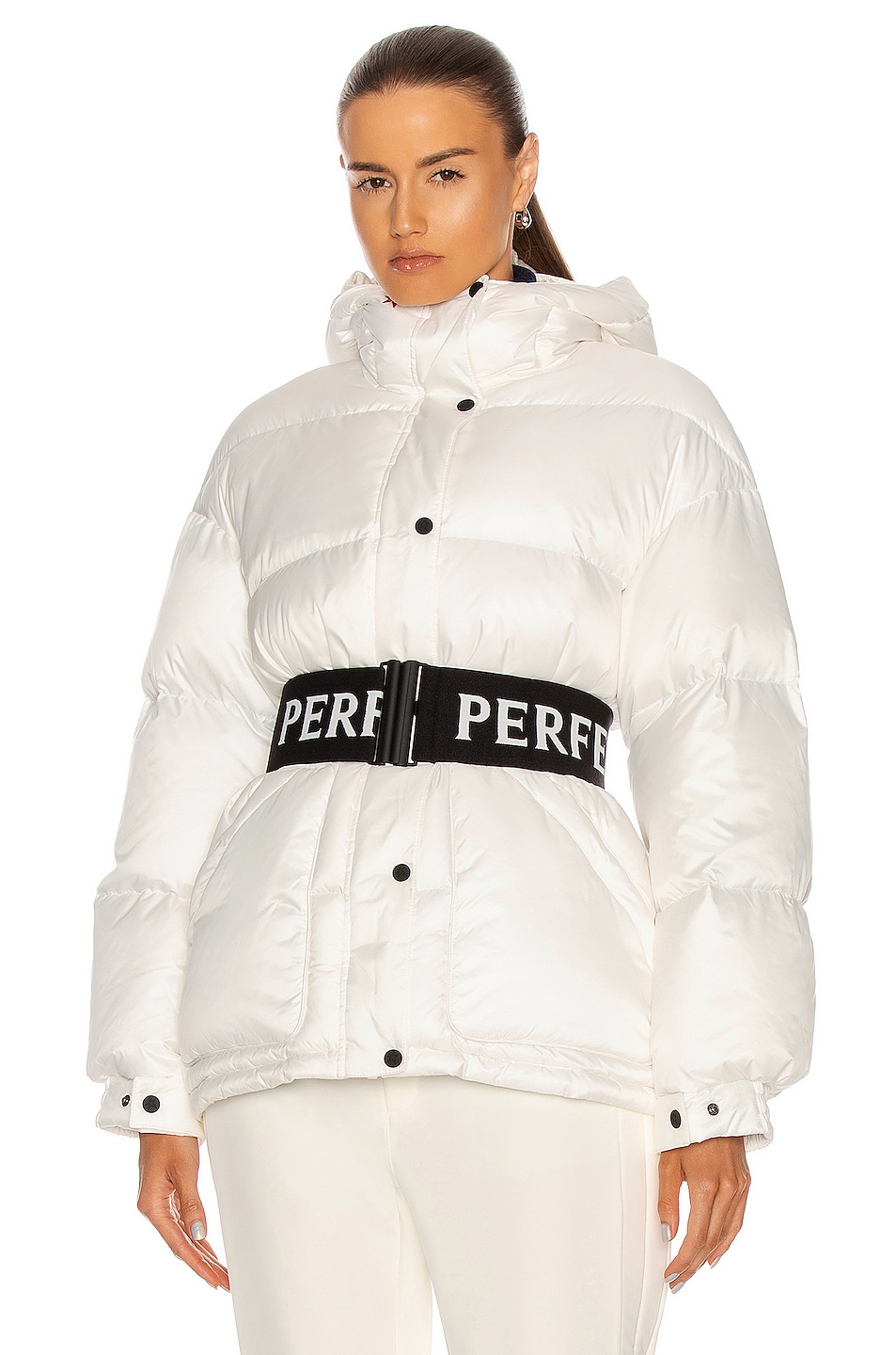 Image 1 of Perfect Moment Oversize Parka II Jacket in Snow White & Black