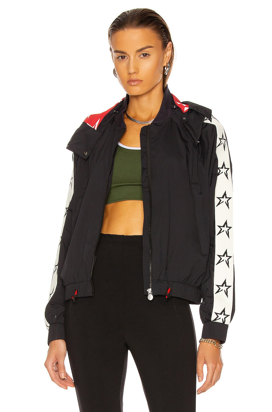 Image 1 of Perfect Moment Star Track Jacket in Black