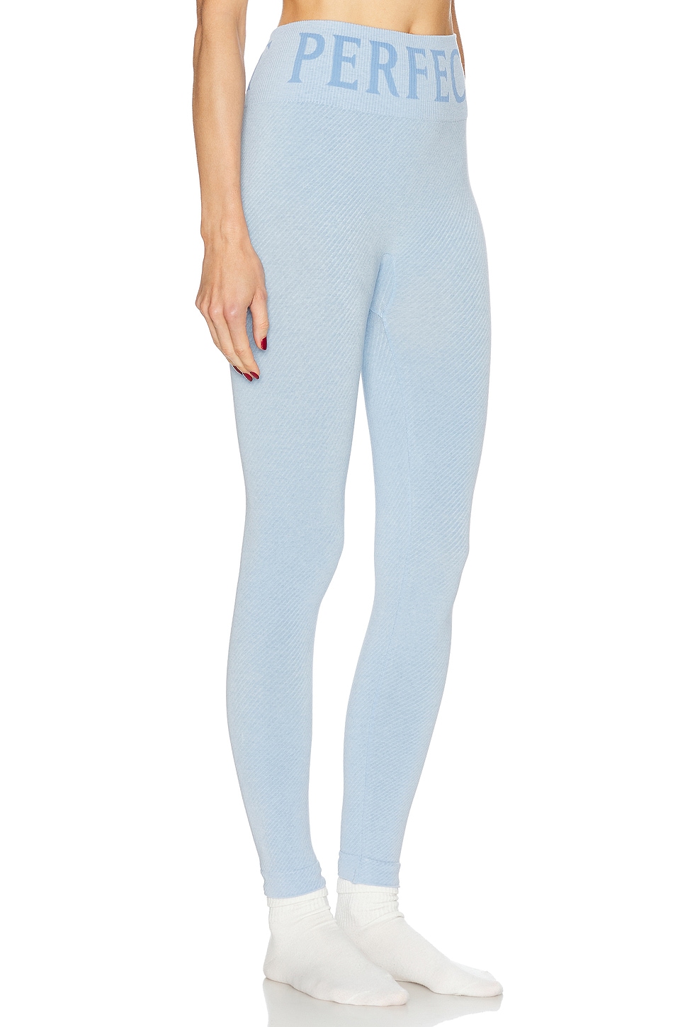 Shop Perfect Moment Perfect Thermal Legging In Bluebird Blue