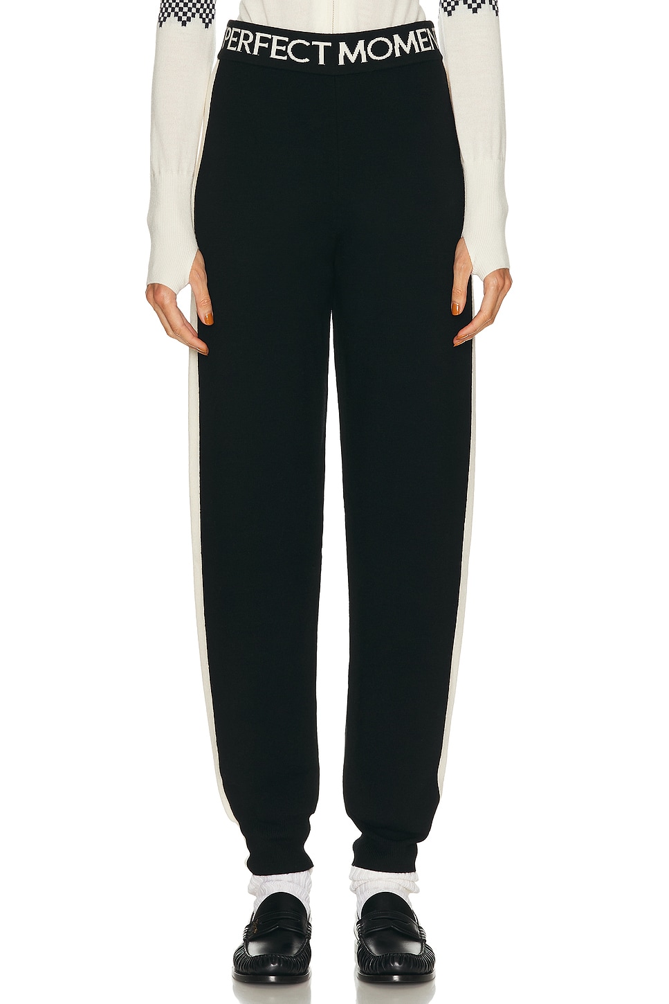 Image 1 of Perfect Moment La Tour Knitted Jogger in Black