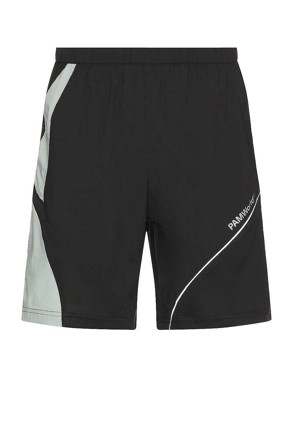 Panelled Flight Short in Black