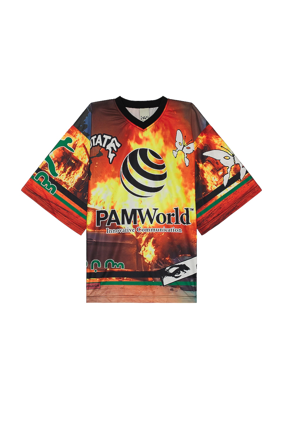 Image 1 of P.A.M. Perks and Mini Escapism Oversized Hockey Jersey in Conflict