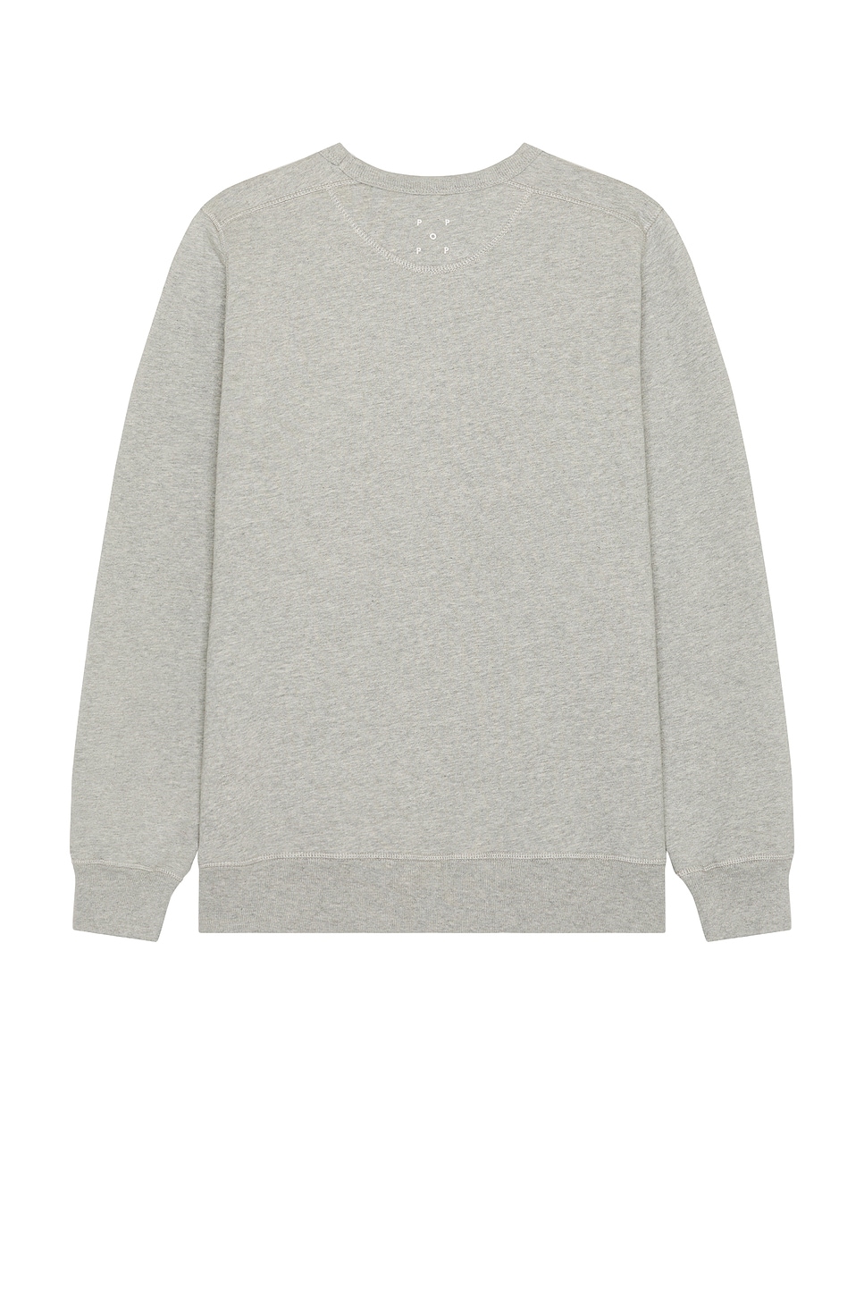 Shop Pop Trading Company Arch Crewneck Sweatshirt In Light Grey Heather