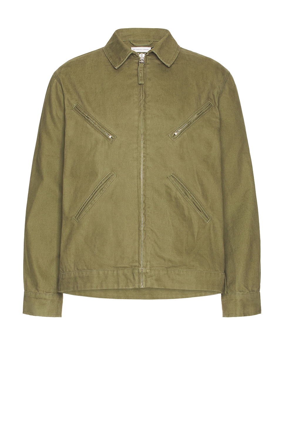 Pop Trading Company Full Zip Jacket In Green