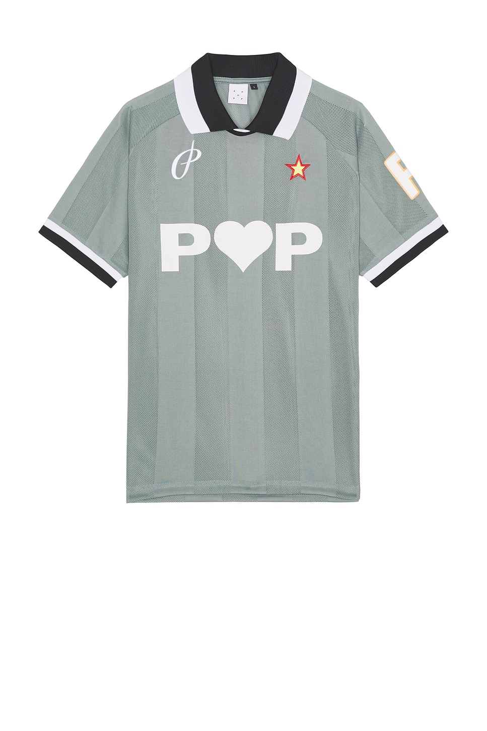 Image 1 of Pop Trading Company Sportif Short Sleeve Shirt in Stormy Sea