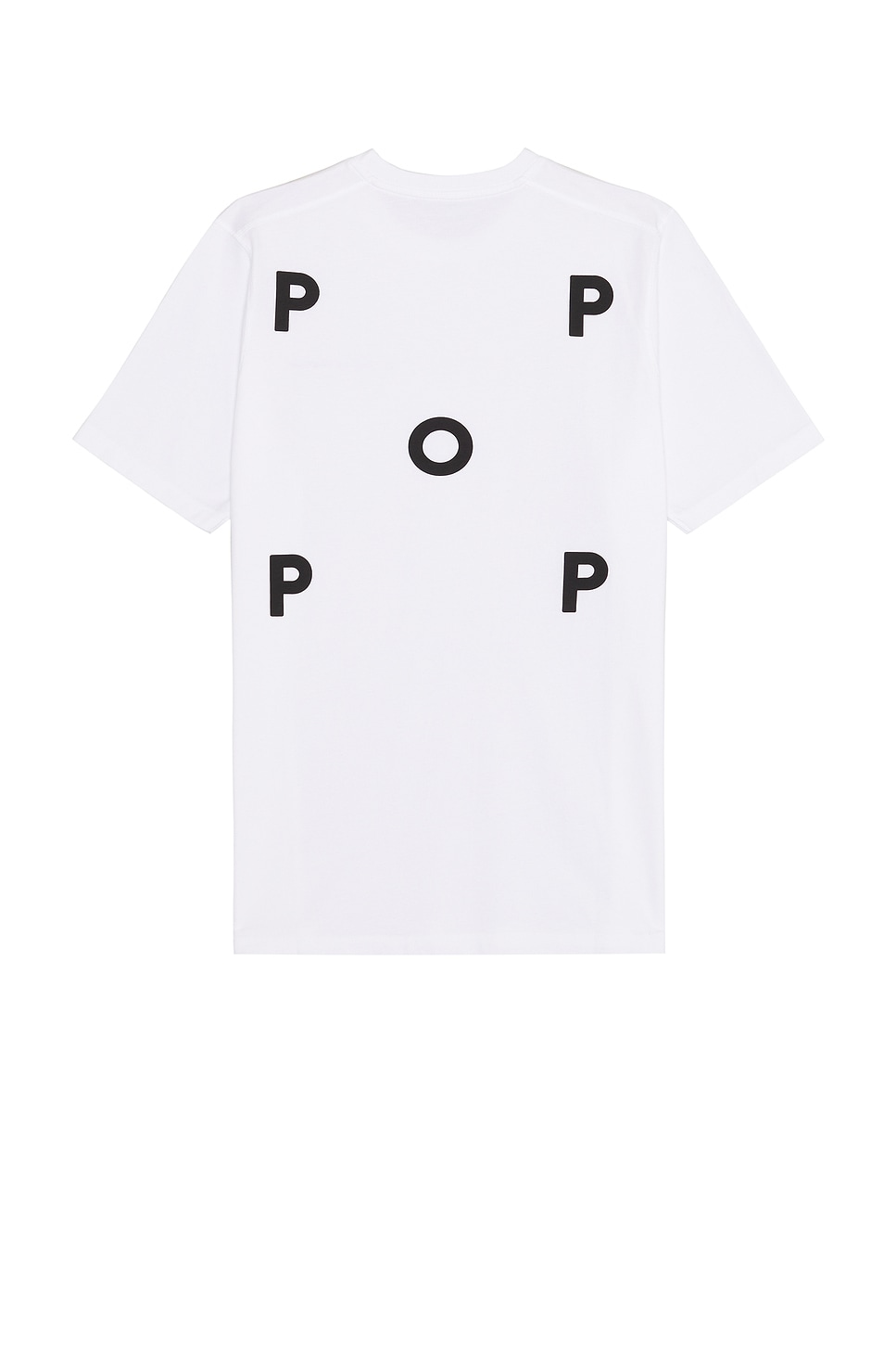 Image 1 of Pop Trading Company Logo T-Shirt in White & Black