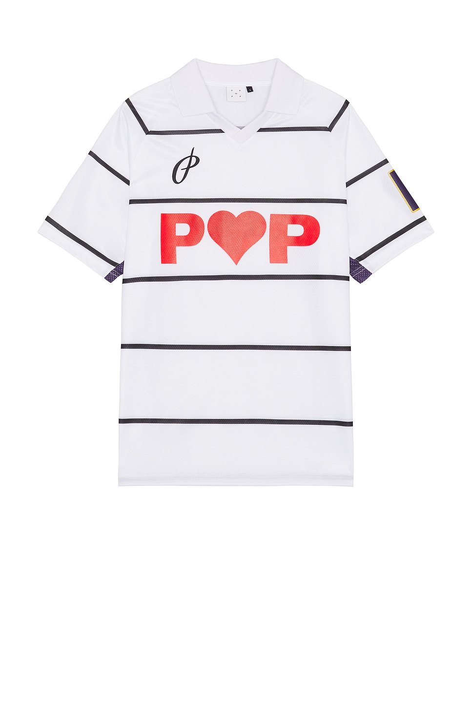 Shop Pop Trading Company Striped Sportif Shirt In White